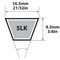 Mbl Mitsuboshi Super KB Standard V-Belt 0.63 in. W X 67 in. L For Riding Mowers 5LK670A - alternate 2